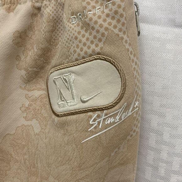 Nike Standard Issue Dri Fit Joggers Sweatpants Mens L Beige Green - Picture 8 of 11